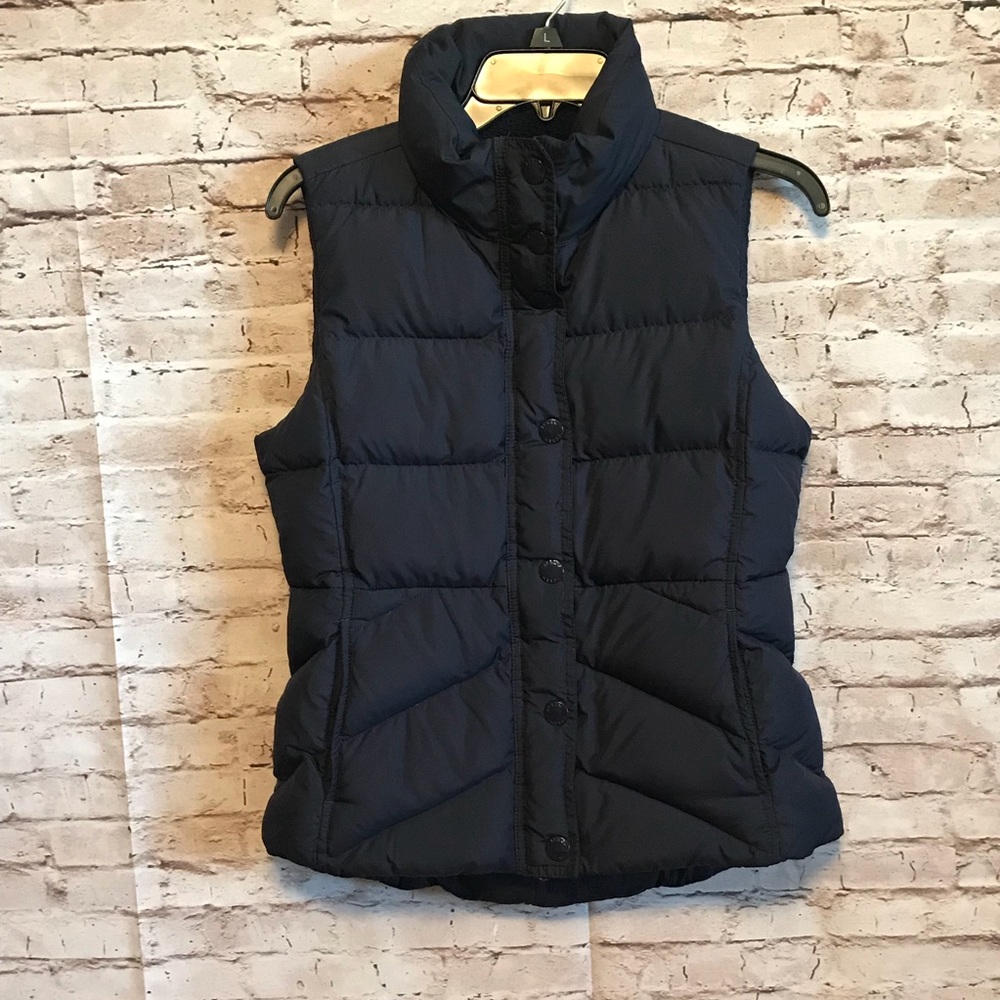 J. Crew navy puffer vest